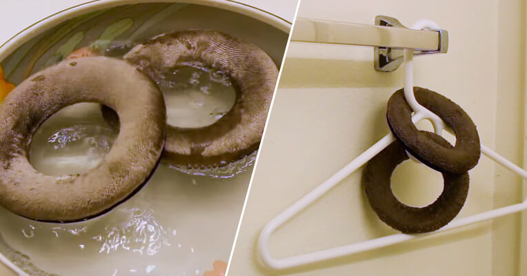 how to wash headphone pads